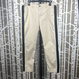 J. Crew High-Rise Girlfriend Chino Tuxedo Stripe Ankle Pant sz 10